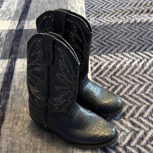 Children's Black Western Boots